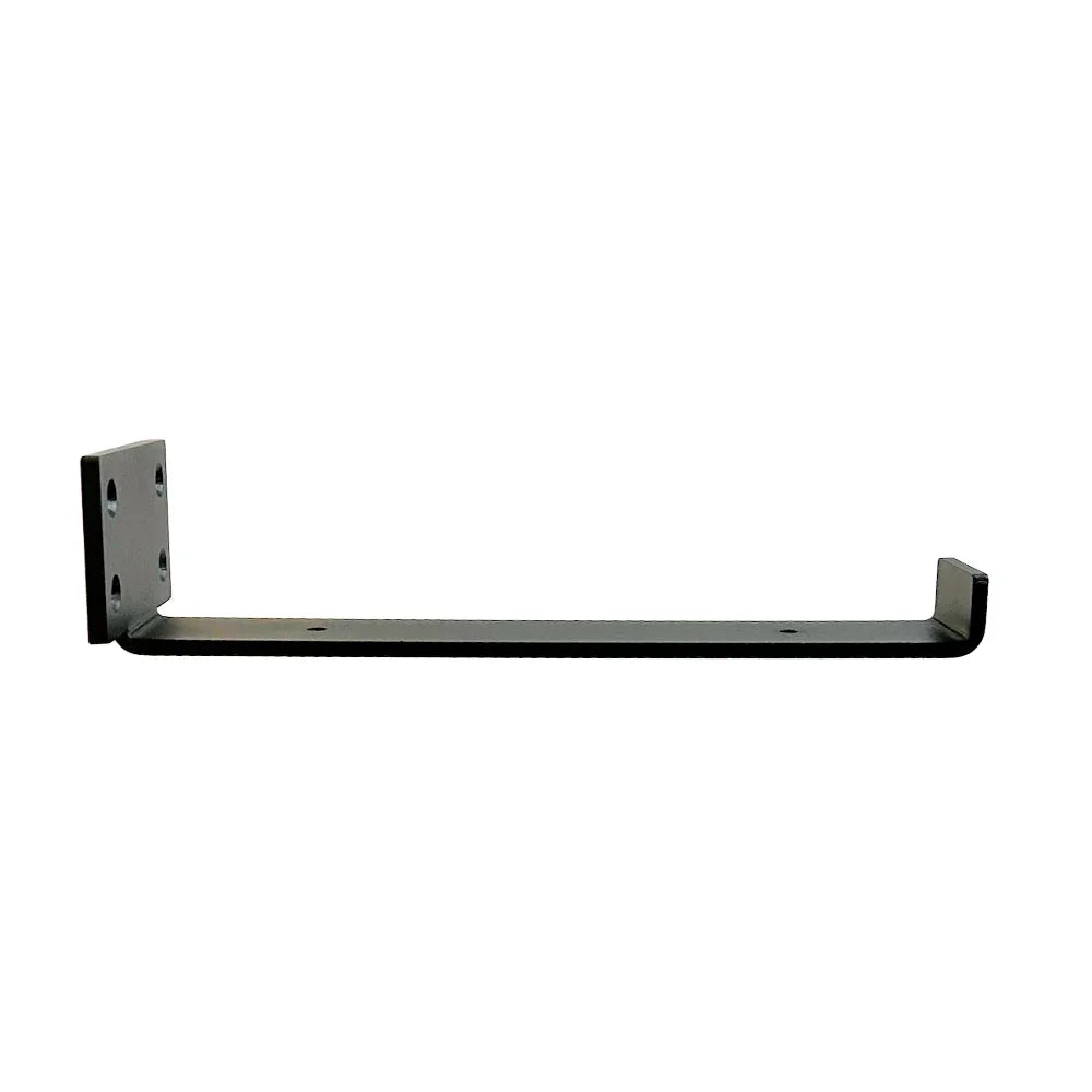 Concealed J shaped shelving bracket 9 3/8’’ black - Lignum