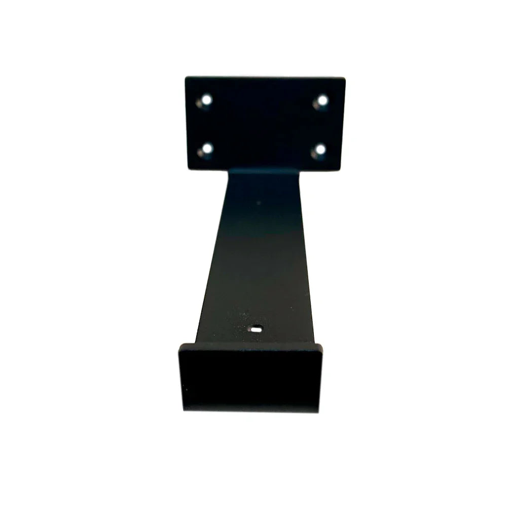 Concealed J shaped shelving bracket 9 3/8’’ black - Lignum