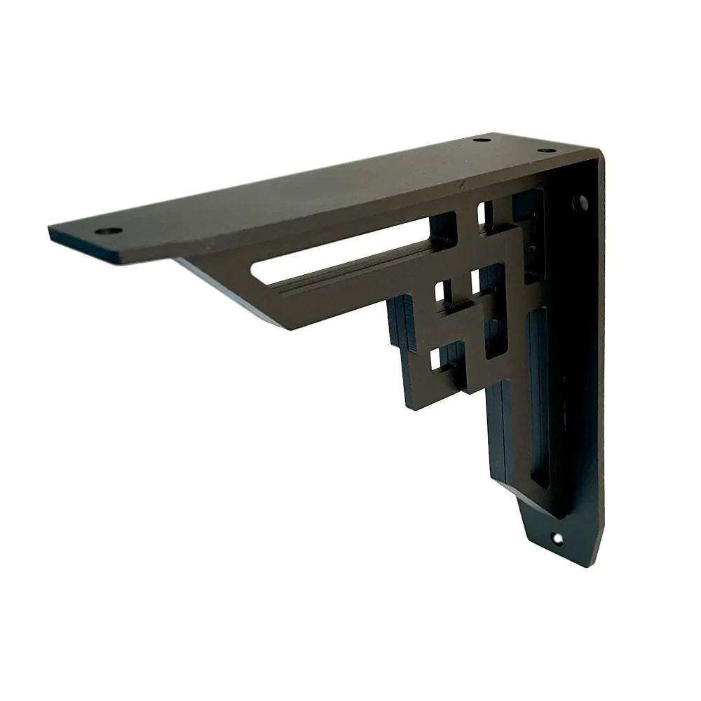 Art deco shelf support 8’’ x 8’’ black - Lignum