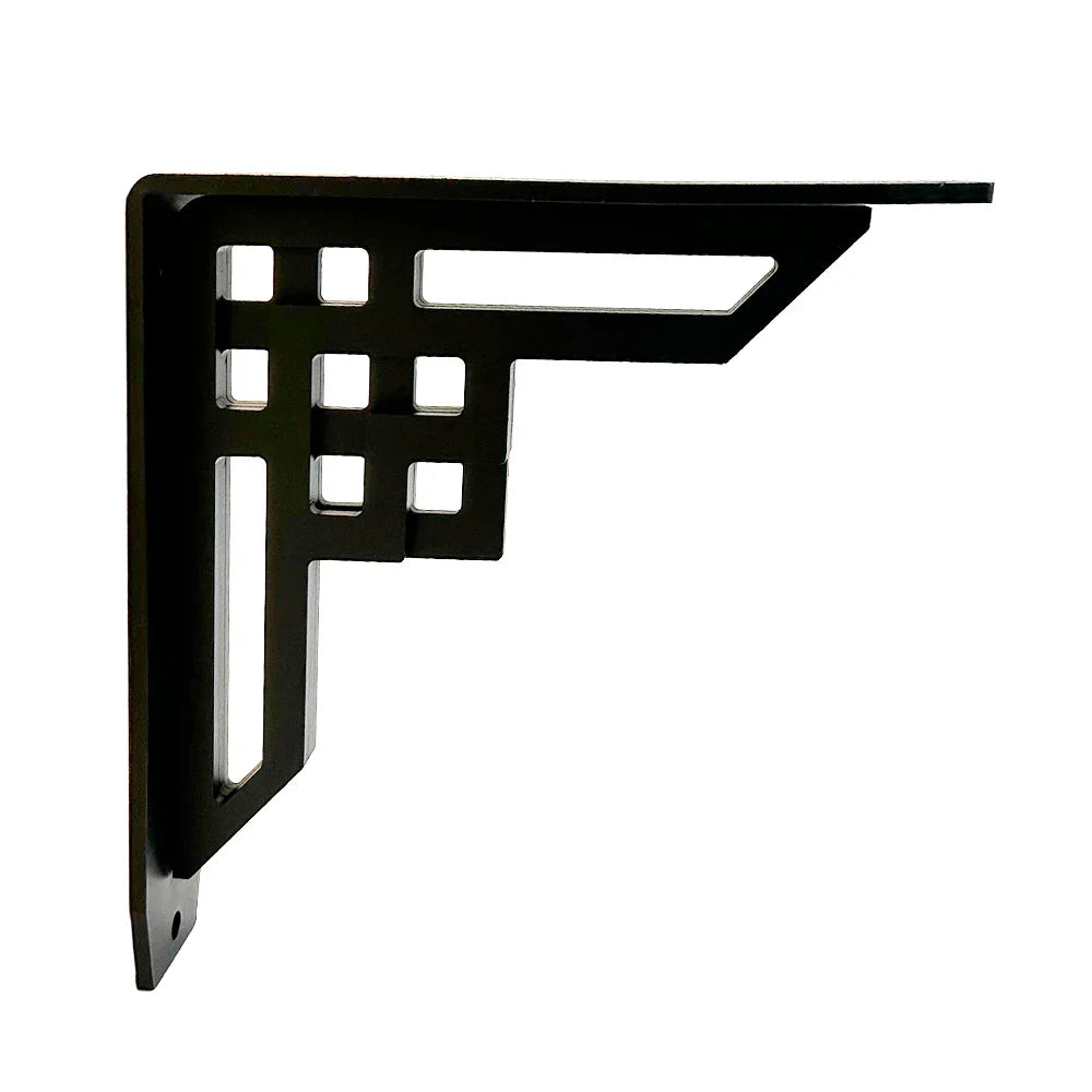 Art deco shelf support 8’’ x 8’’ black - Lignum