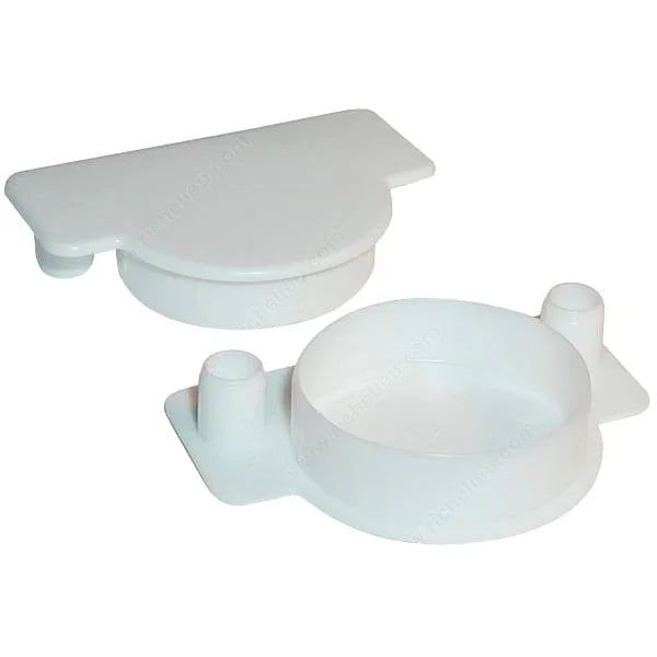 Cache trou pour charnière blanc - Richelieu