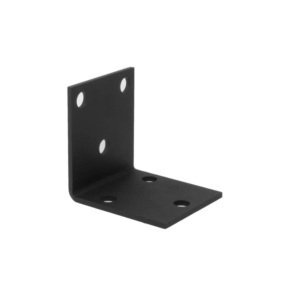 Black Metal corner brace - 3 1/2" x 4" x 4"