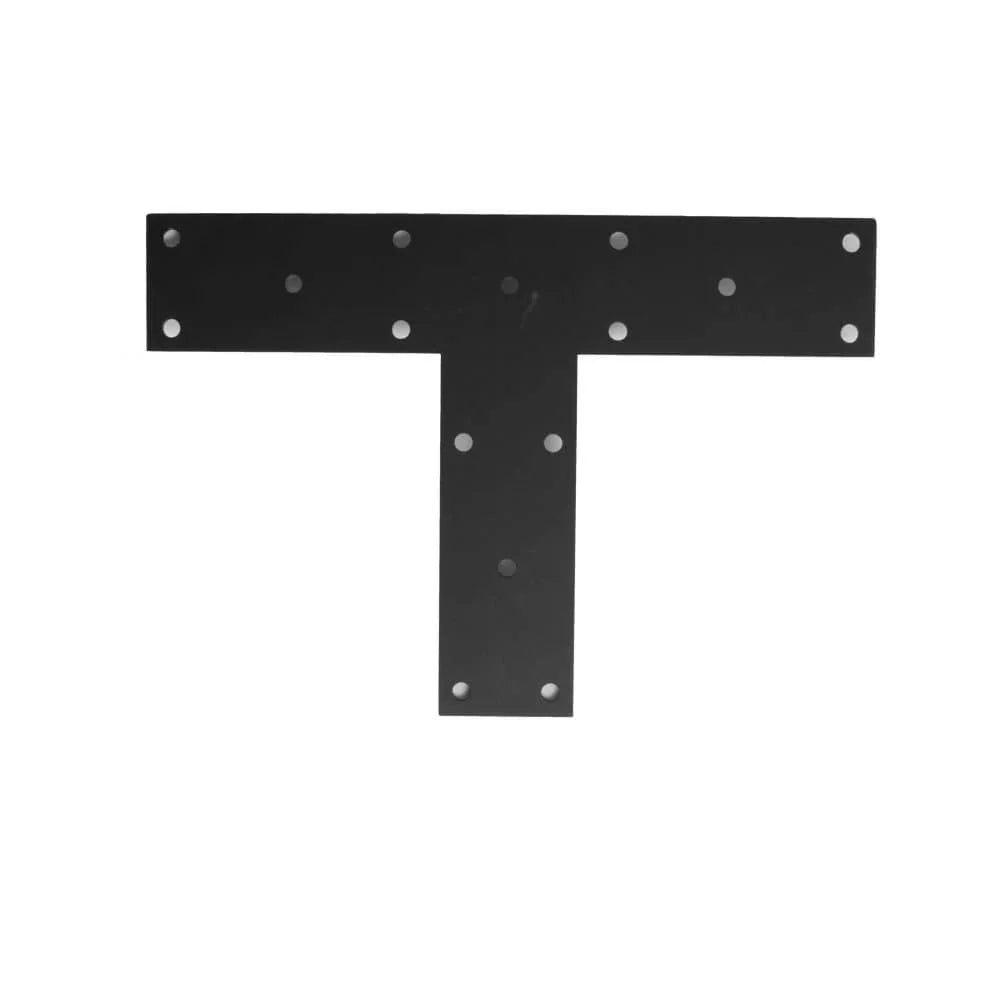 Attache en T noire 3" x 16" x 11"