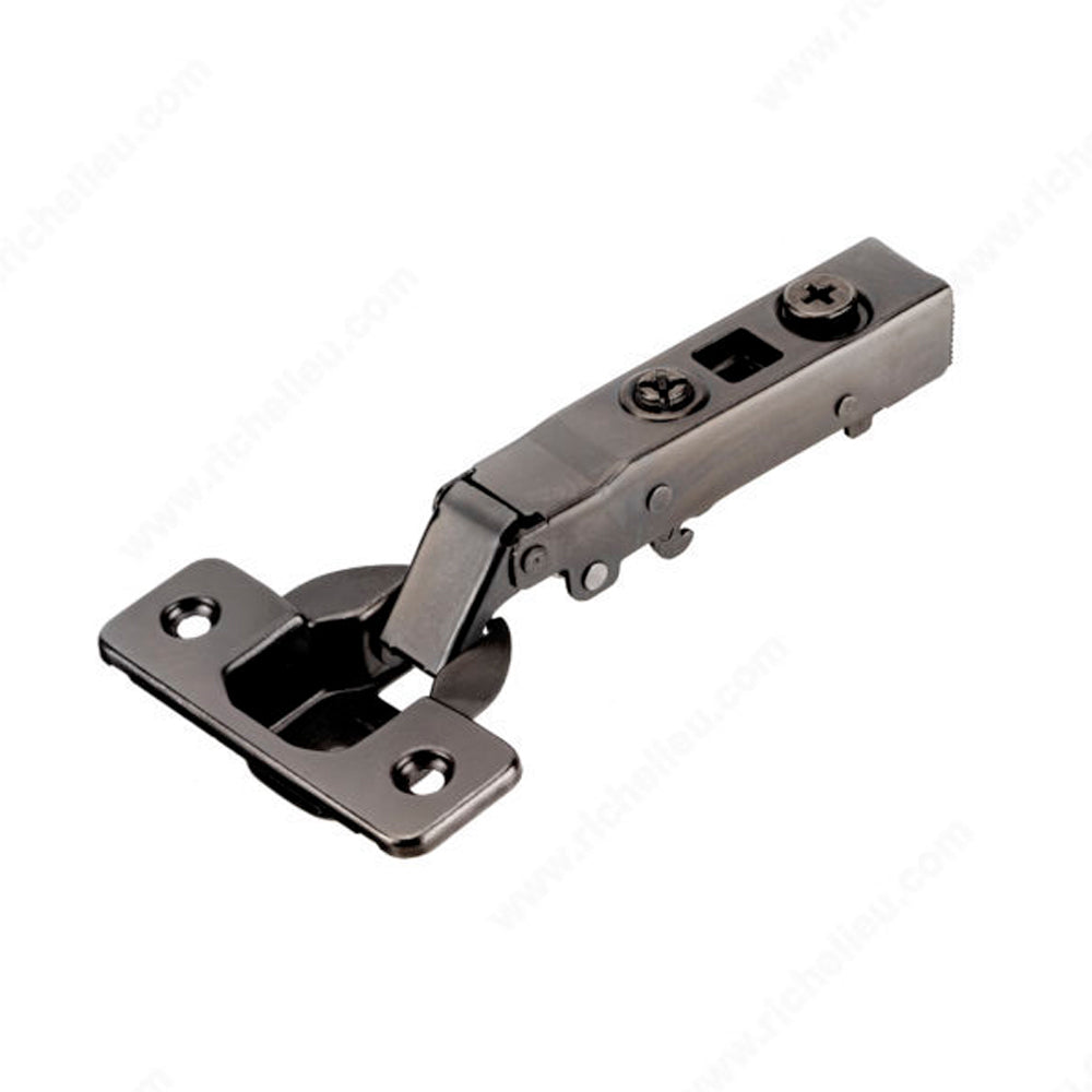 Set of 2 Euro hinges 105° Gotham black full overlay - Richelieu