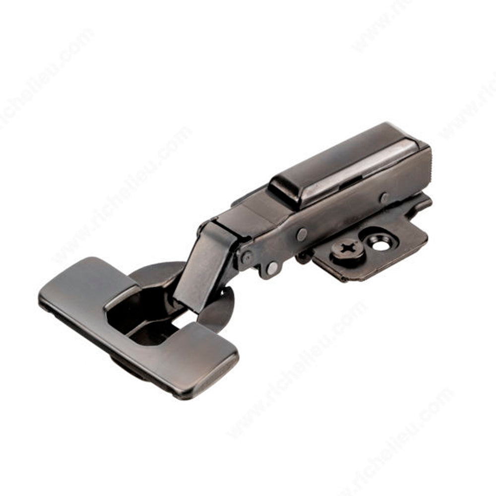 Set of 2 Euro hinges 105° Gotham black full overlay - Richelieu