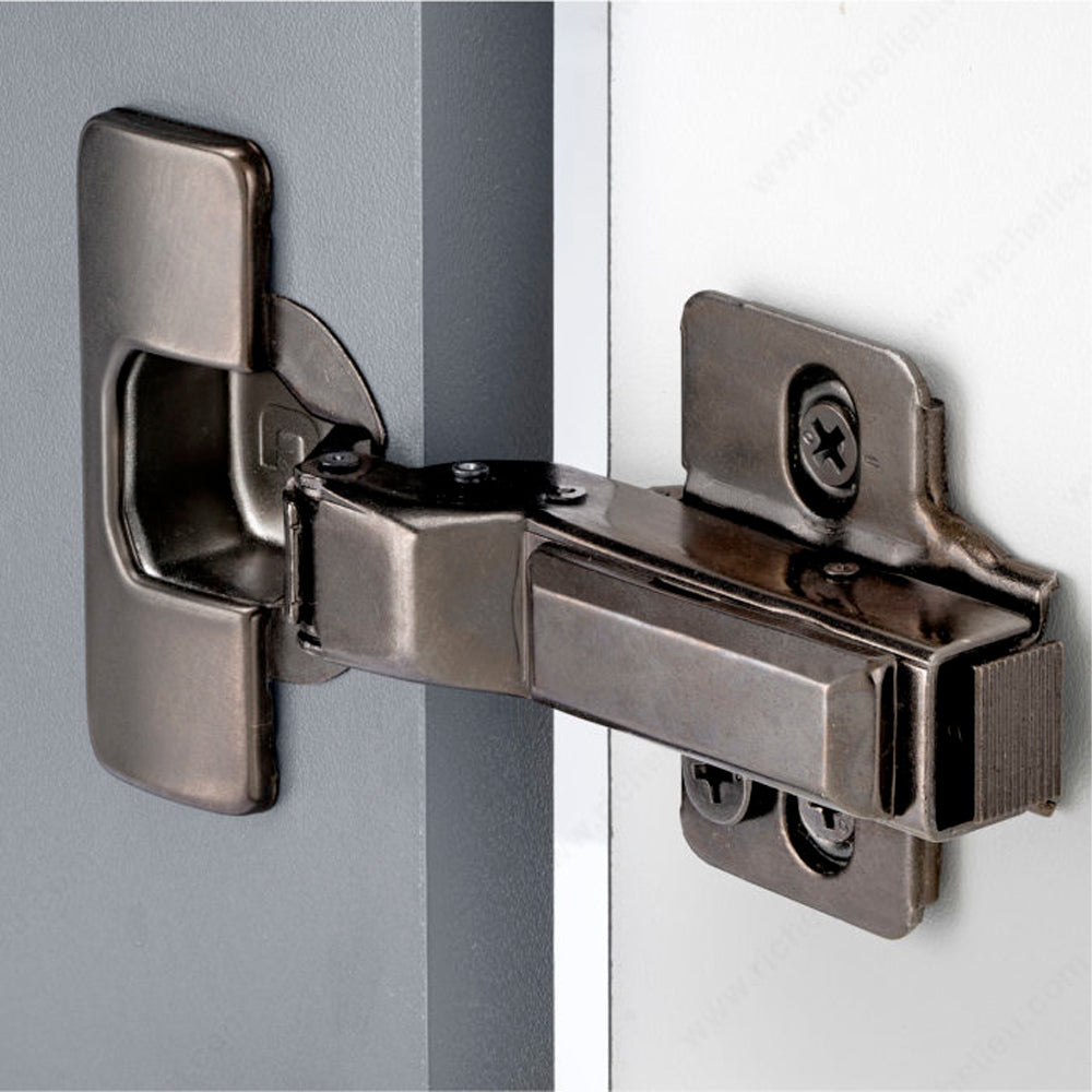 Ensemble de 2 charnières Euro 105° noir Gotham demi recouvrement - Richelieu