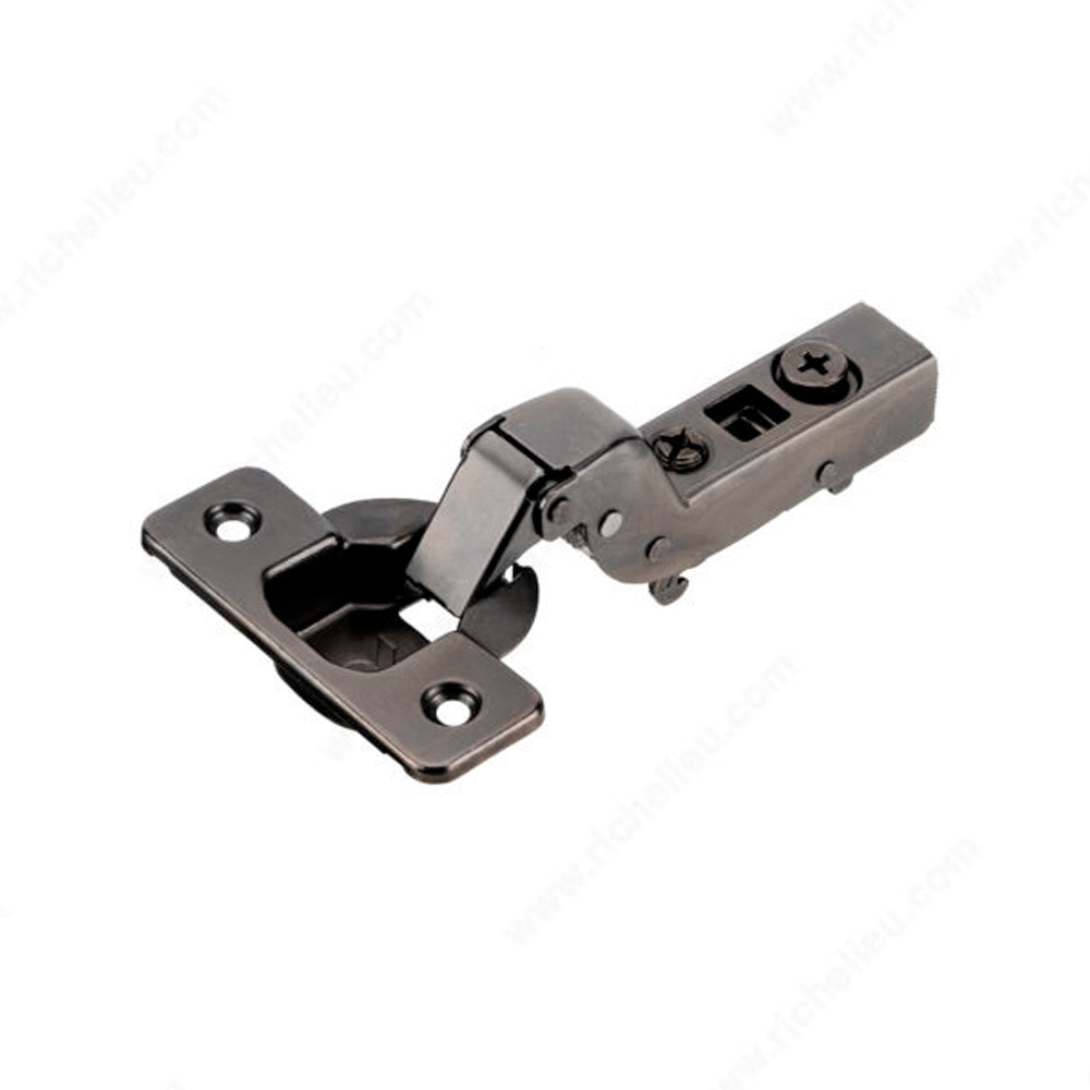 Set of 2 Euro hinges 105° Gotham black inset - Richelieu