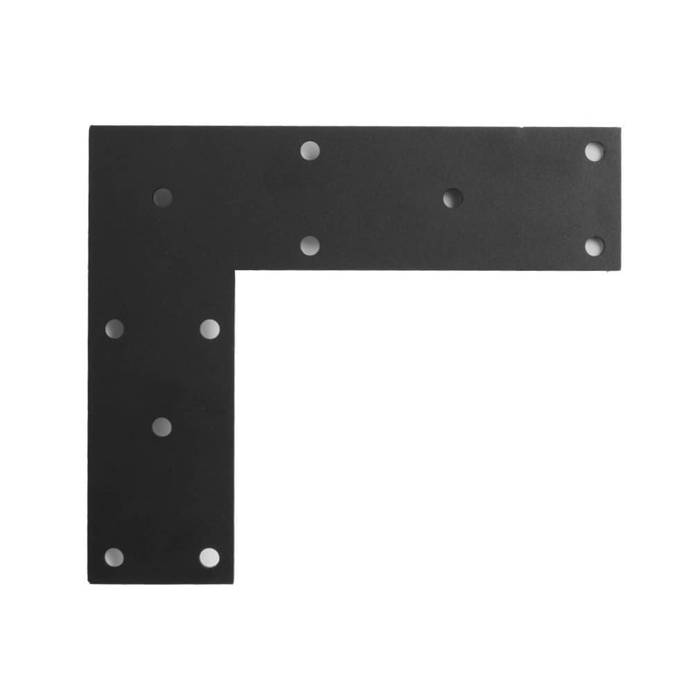 Black L shape bracket - 3" x 9 1/2" x 11"