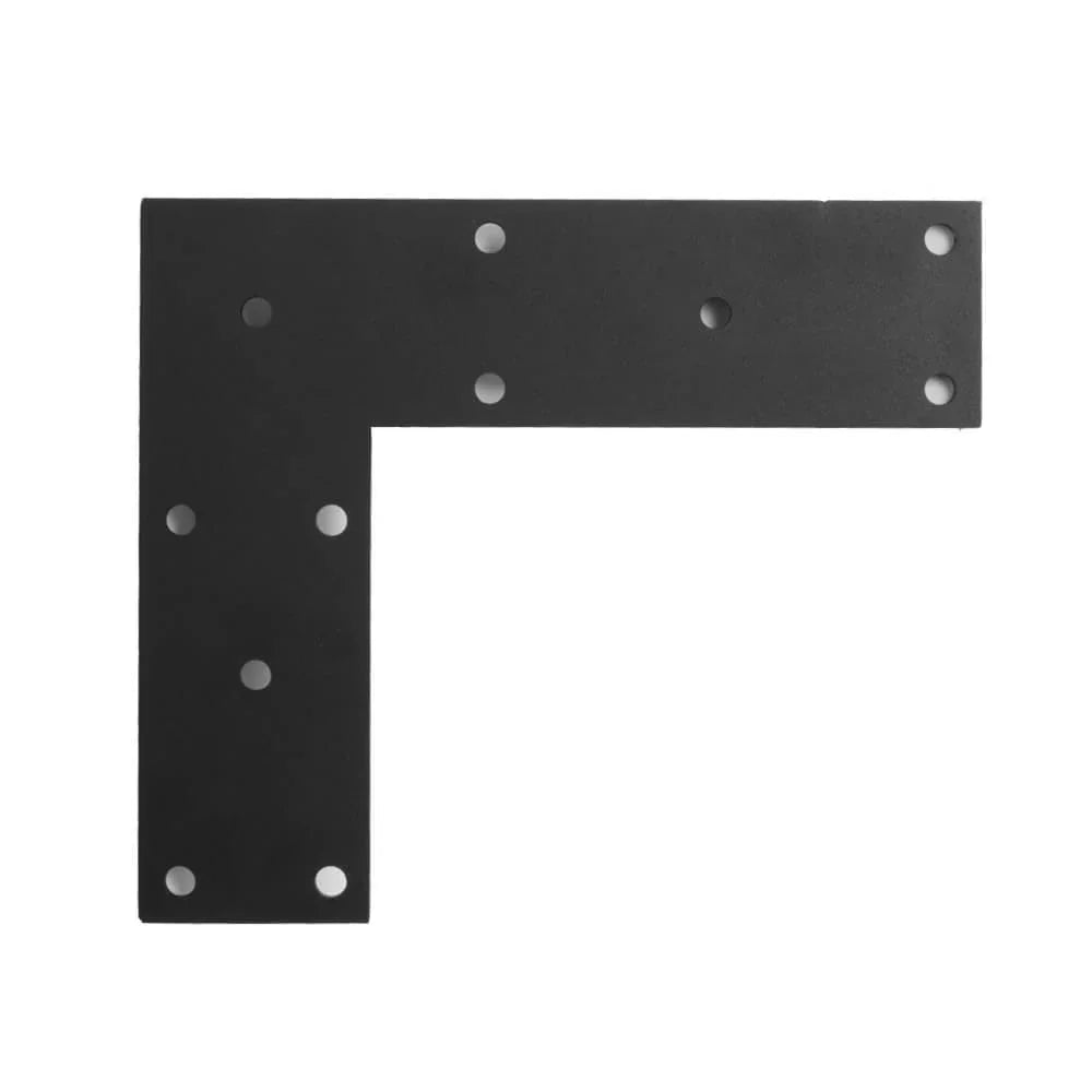 Attache en L noire - 3" x 9 1/2" x 11"