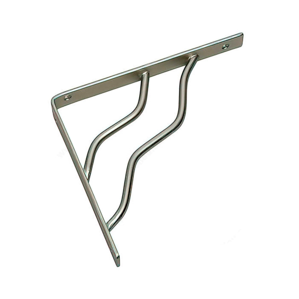 Decorative shelf bracket no.4974 brushed nickel 8’’ x 8’’ - Richelieu