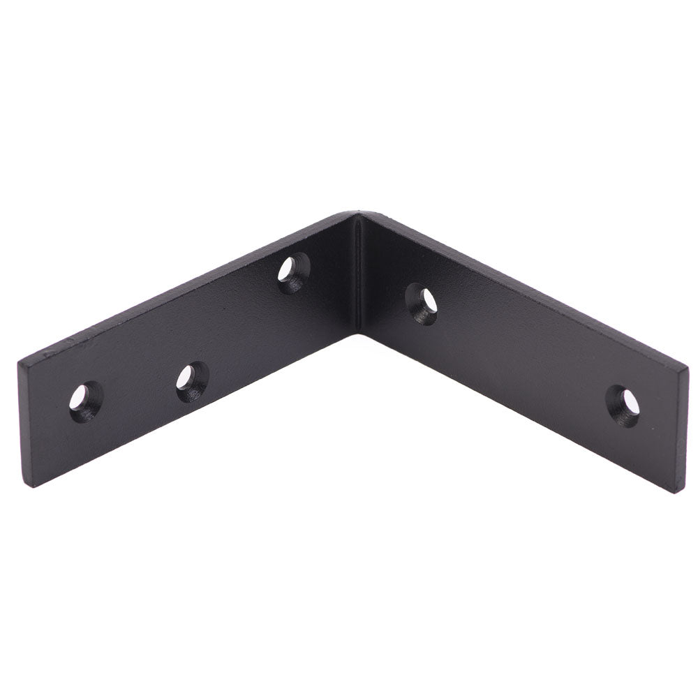 Équerre noire en acier  5'' x 5'' x 1 1/2'' x 3/16''