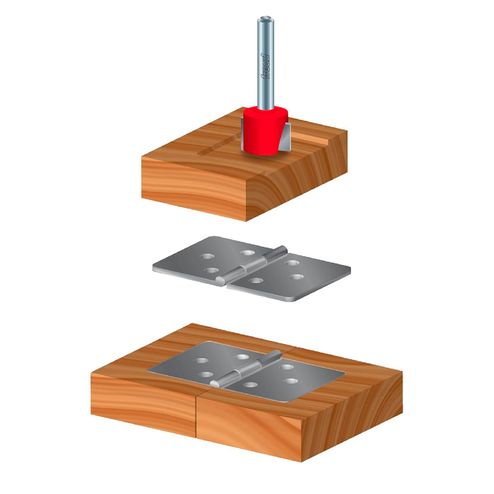 Spoilboard surfacing and mortising bit shank 1 ¼’’ x 1/4’’ #16-106 - Freud
