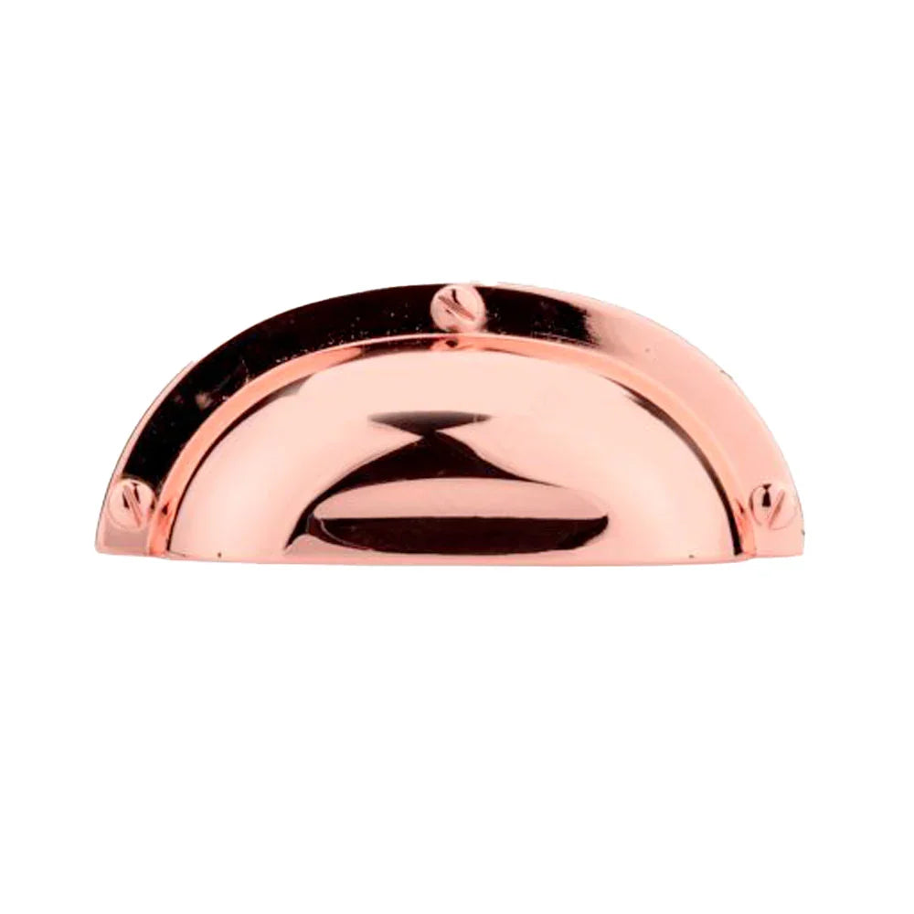 Traditional cup pull #6440 polished copper 64mm - Richelieu