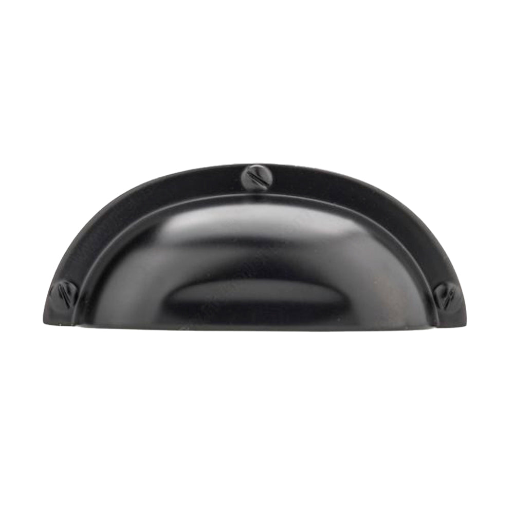 Poignée en coupelle traditionnelle #6440 noire mat 64mm - Richelieu