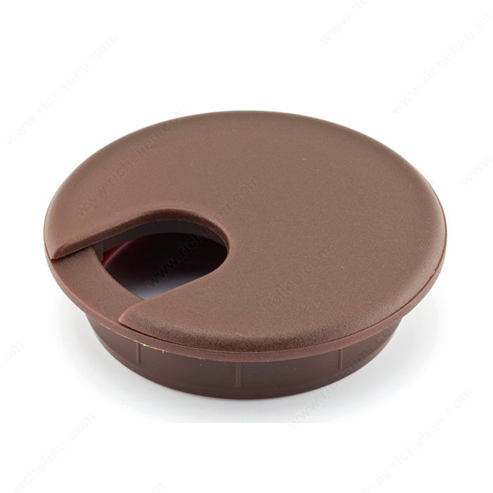 Passe-fils circulaire 76 mm brun - Richelieu