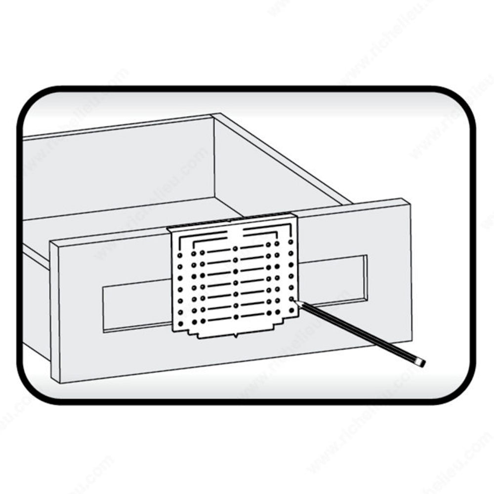Knob and pull drilling template kit - Richelieu