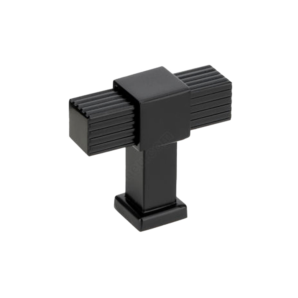 Modern knob #8747 matt black 50mm - Richelieu