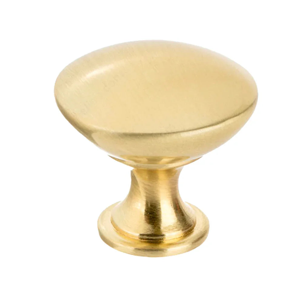 Modern knob #9041 satin brass 40mm - Richelieu