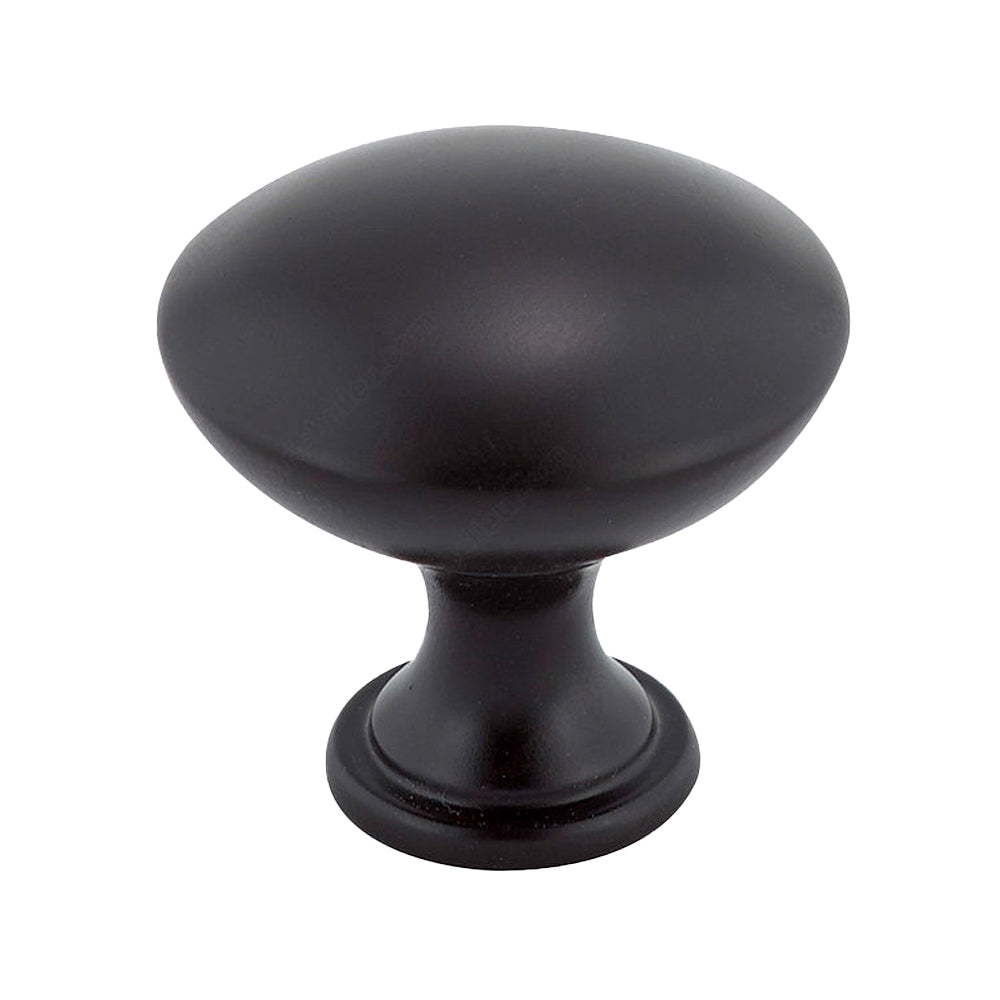Bouton moderne #9041 noir mat 40mm - Richelieu