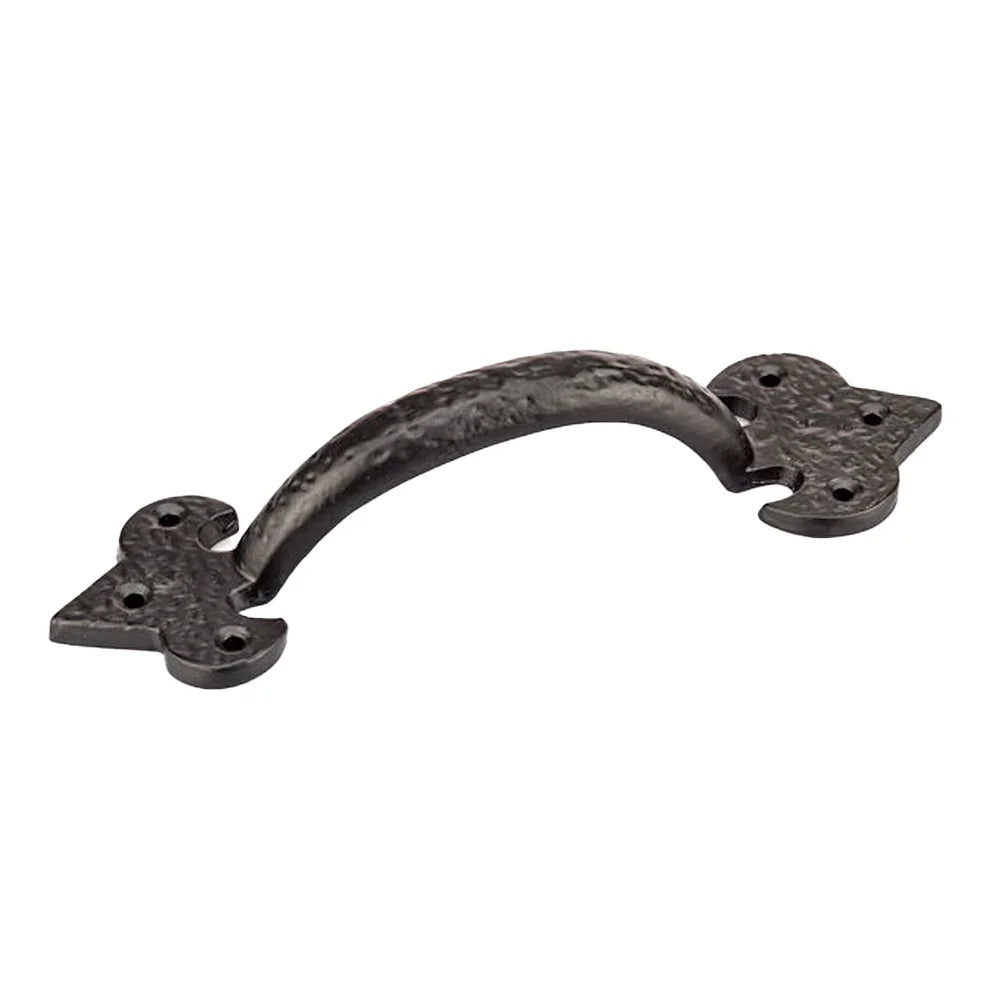 Poignée traditionnelle en fer forgé #9462 noire 172mm - Richelieu