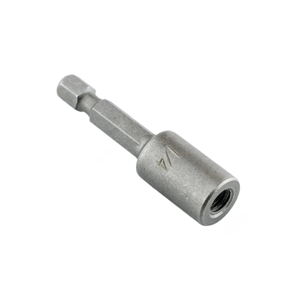 Embout hexagonal métallique 1/4 po pour visseuse, accessoire pour bricolage et ébénisterie