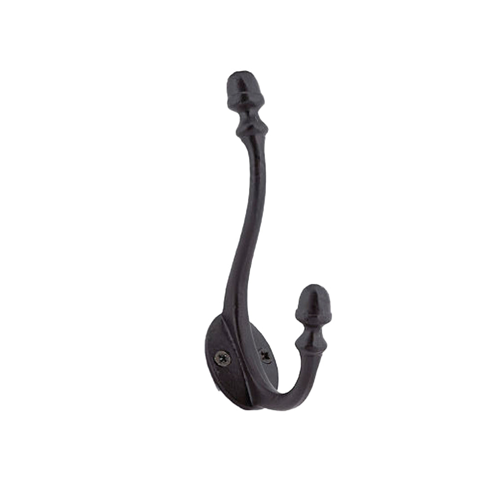 Classic forged iron hook black #5618 - Richelieu