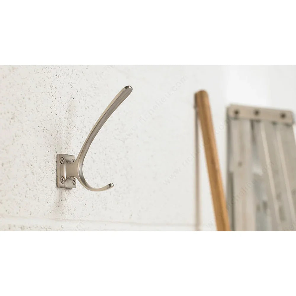 Modern metal hook brushed nickel #6216 - Richelieu