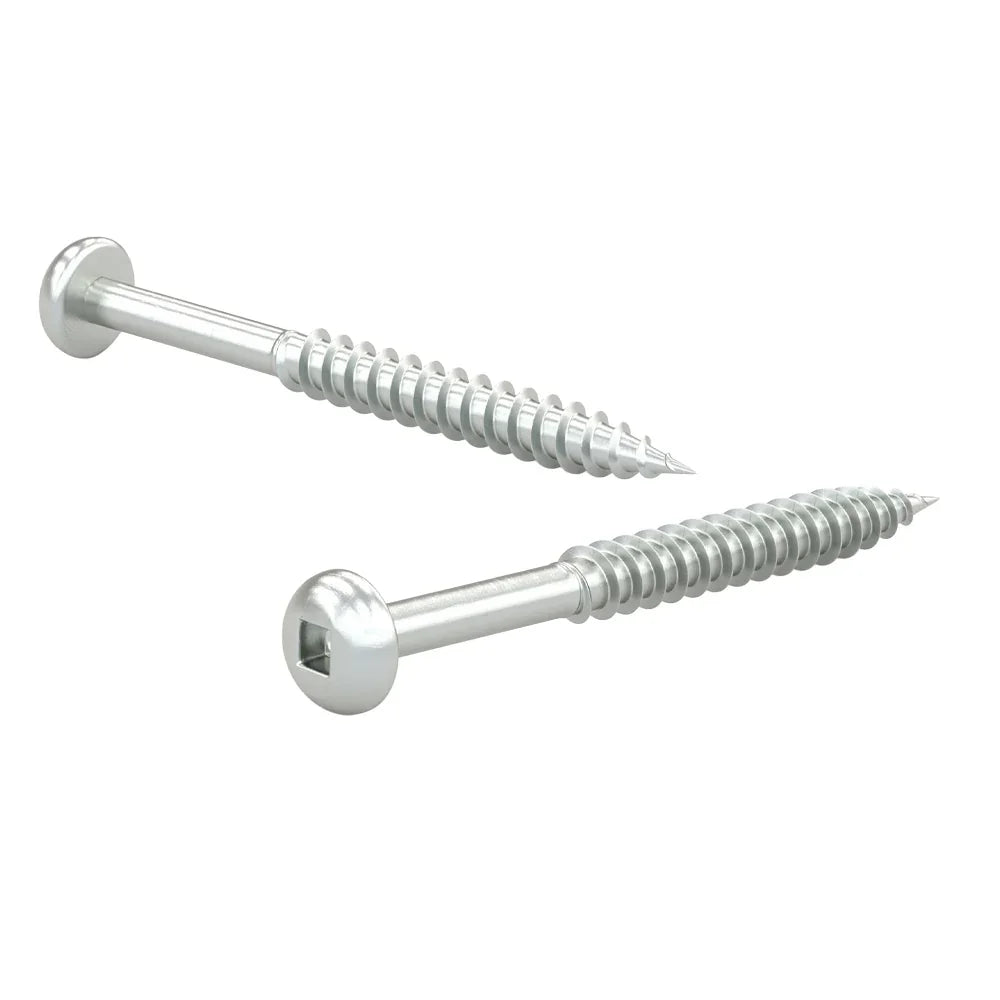 Vis à bois inox pour terrasse et ébénisterie, tête plate et fraisée
