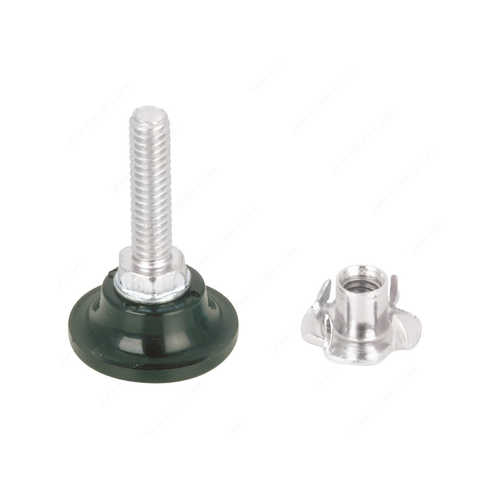 Leveler with nut 1/4" x 1" - 2/pack