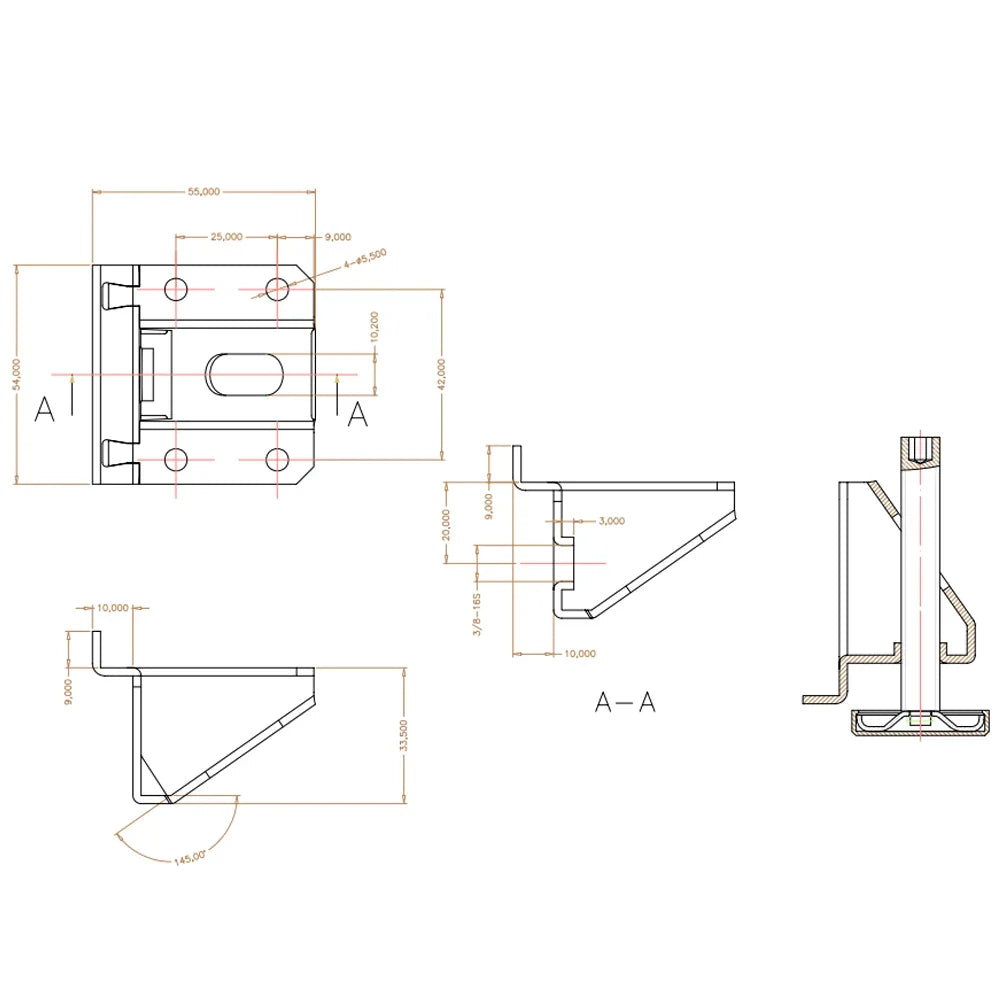 Niveleur extrarobuste 3/8'' X 1 5/16''