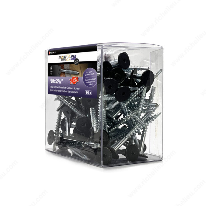 Vis PWR Drive pour armoire type Tek Noire/Blanche 2 1/2’’ 90/pqt - Richelieu