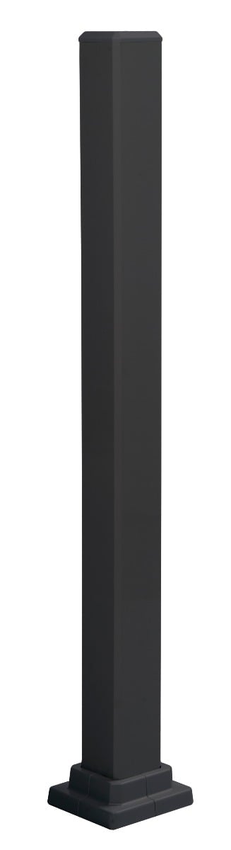 Railing mounting post - Black