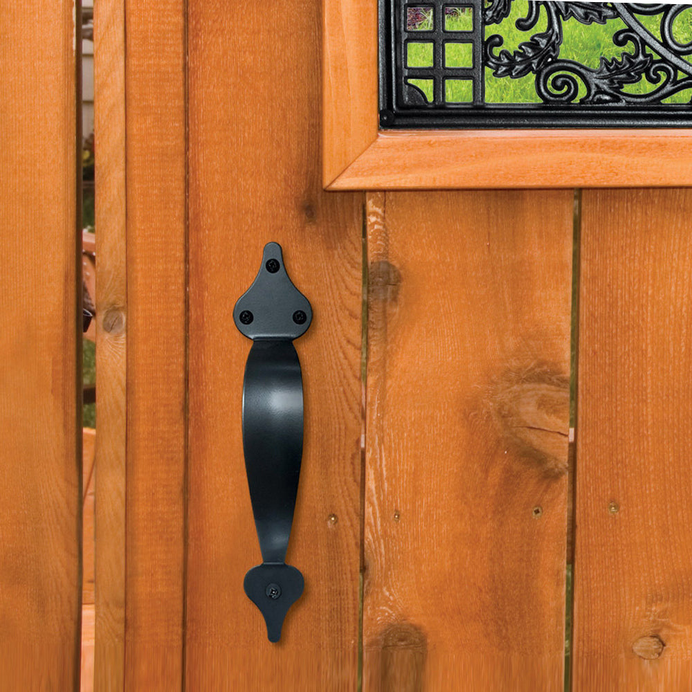 Gate pull handle black #ghw10/b