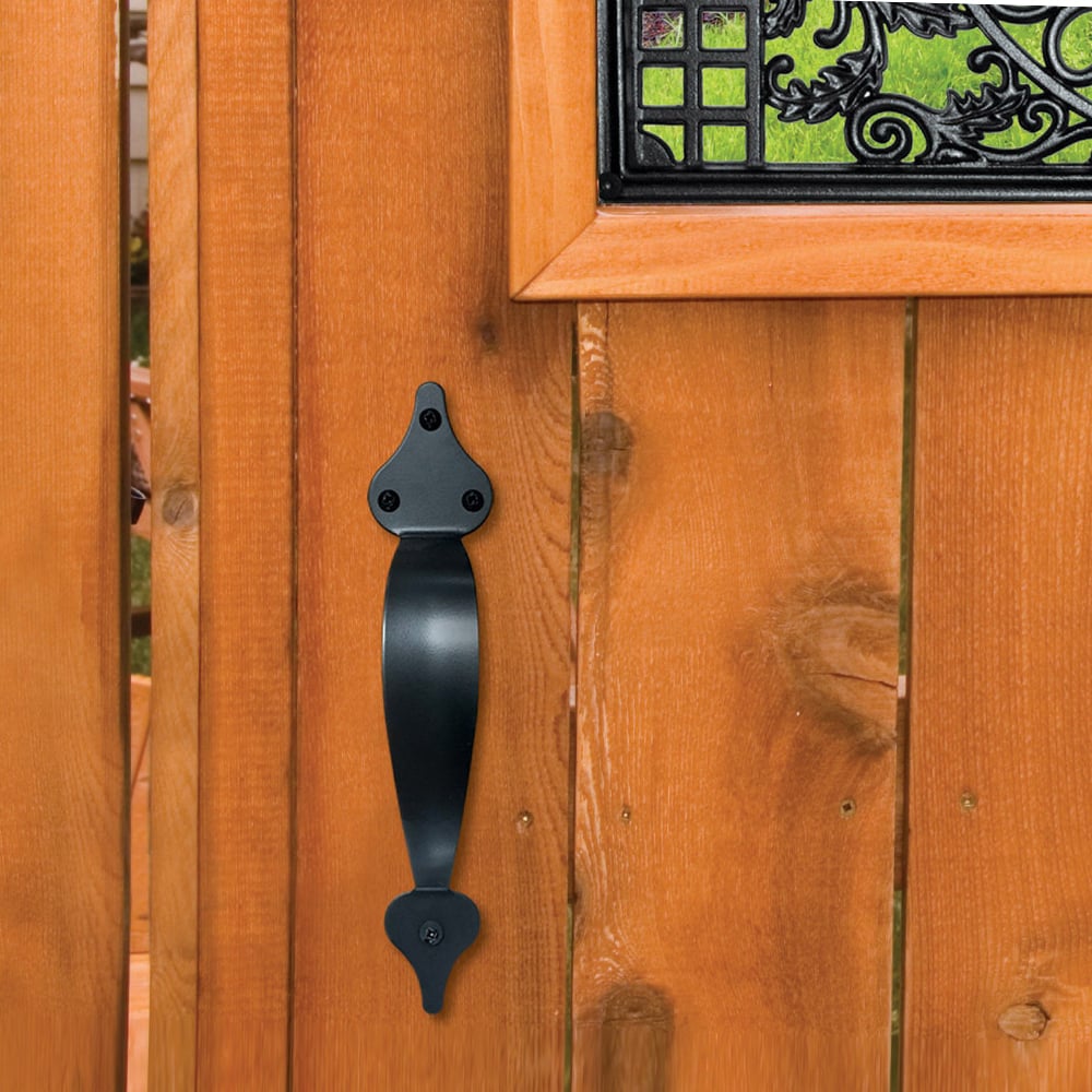 Gate pull handle black #ghw10/b