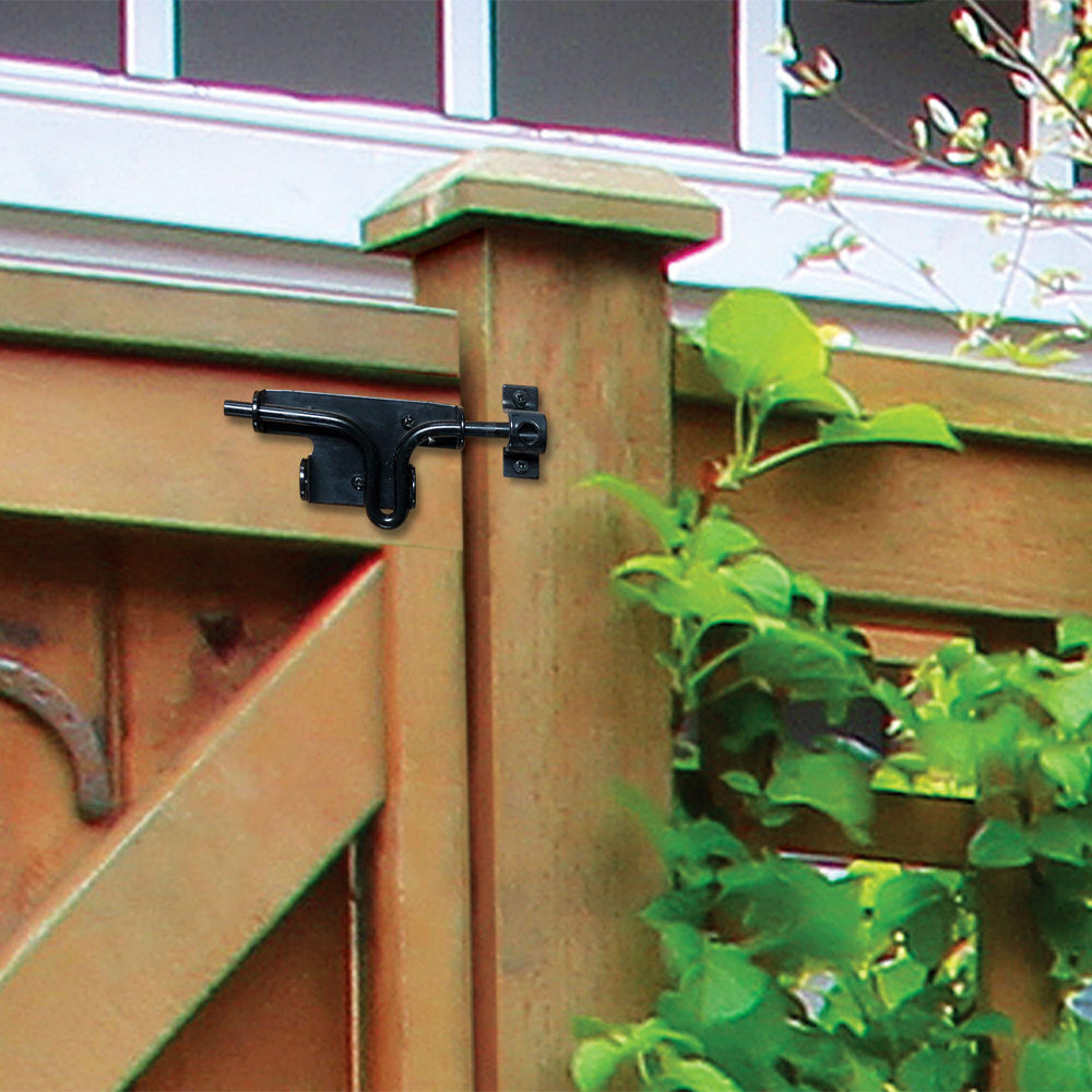 Slide bolt latch black