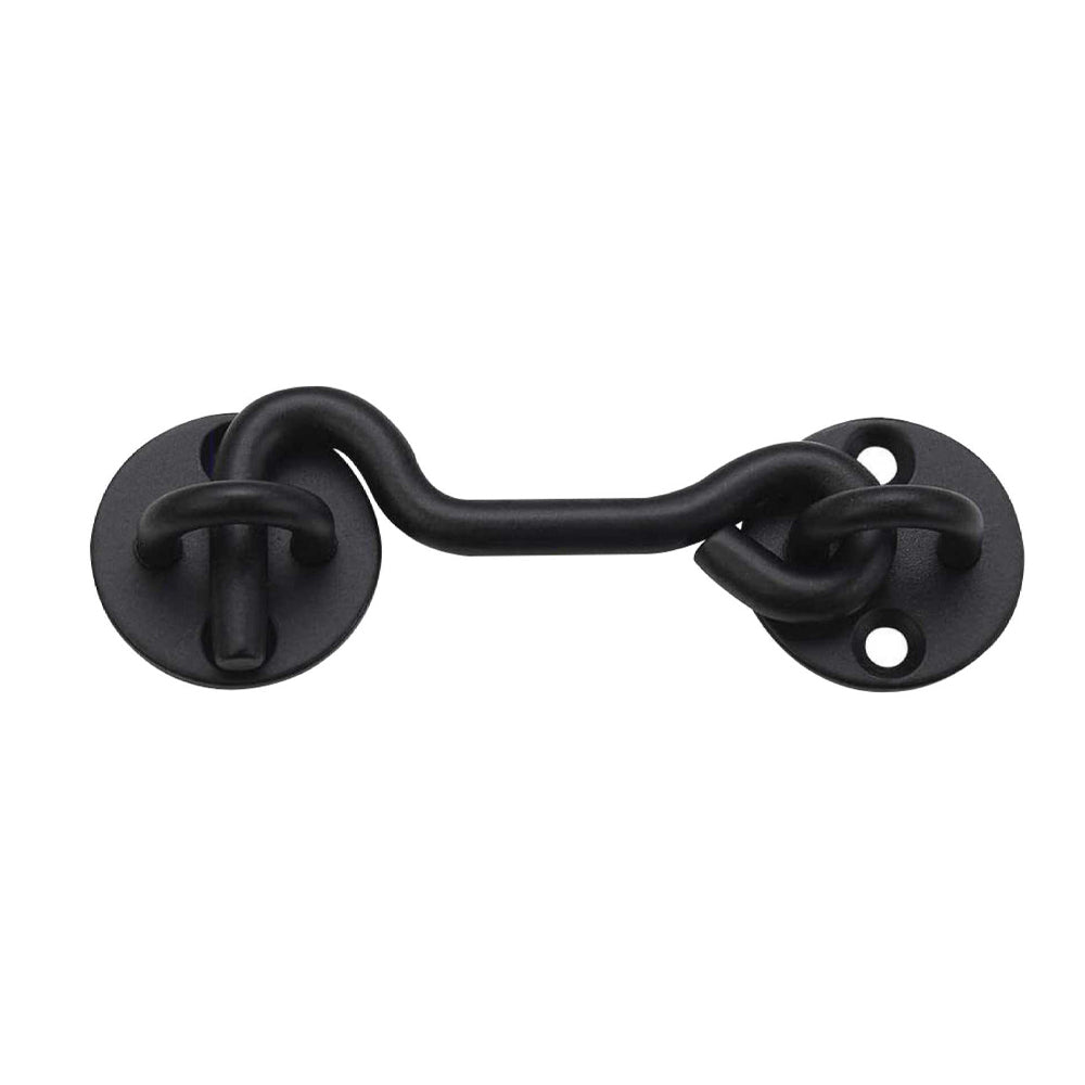 4’’ rustic hook and eye latch black