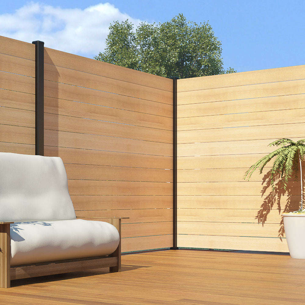 Duo Intimacy Corner Post 3"x3"x75.5" Black - Kool-Ray