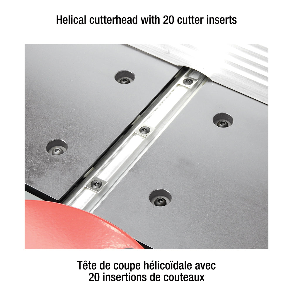 Benchtop jointer 10'' with helical cutterhead kc-10hjc - King - Special order