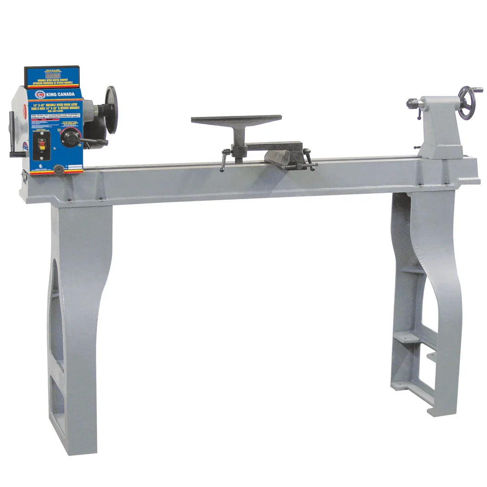 King Variable speed wood lathe with digital readout - King