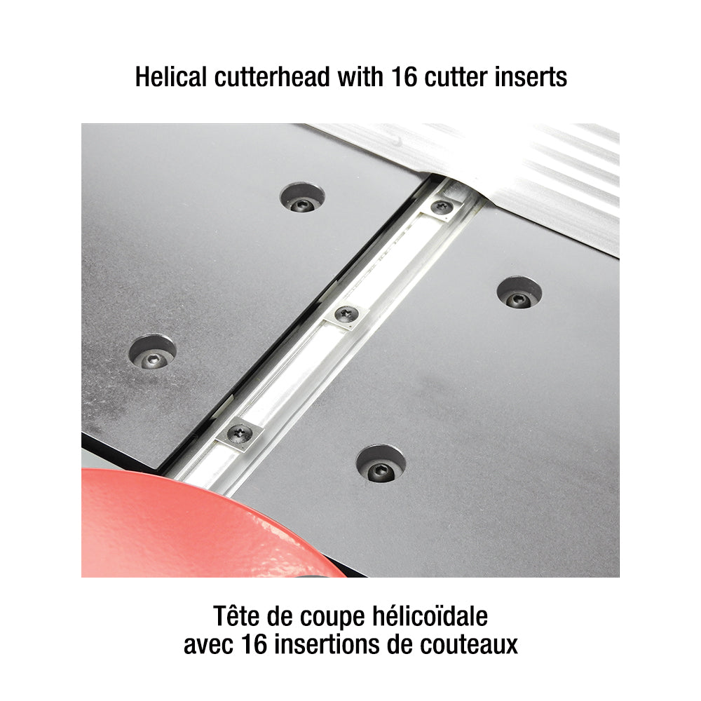 Dégauchisseuse d'établi 8" avec tête hélicoïdale kc-8hjc - King