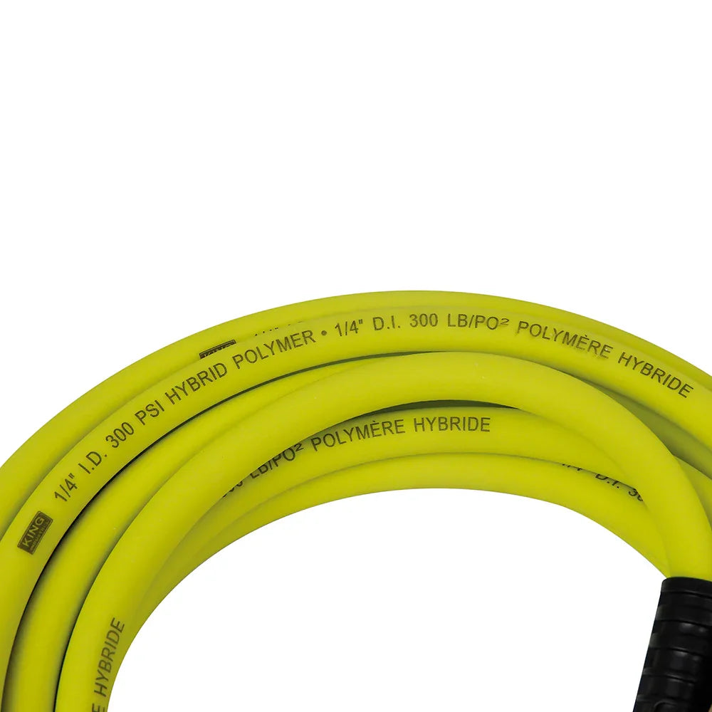 1/4’’ x 25’ hybrid polymer industrial air hose #k-2514h - King