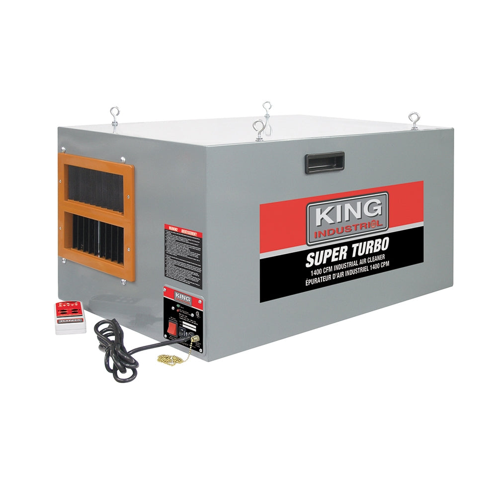 1400cfm Industrial Air Cleaner With Remote Control #KAC-1400 - King