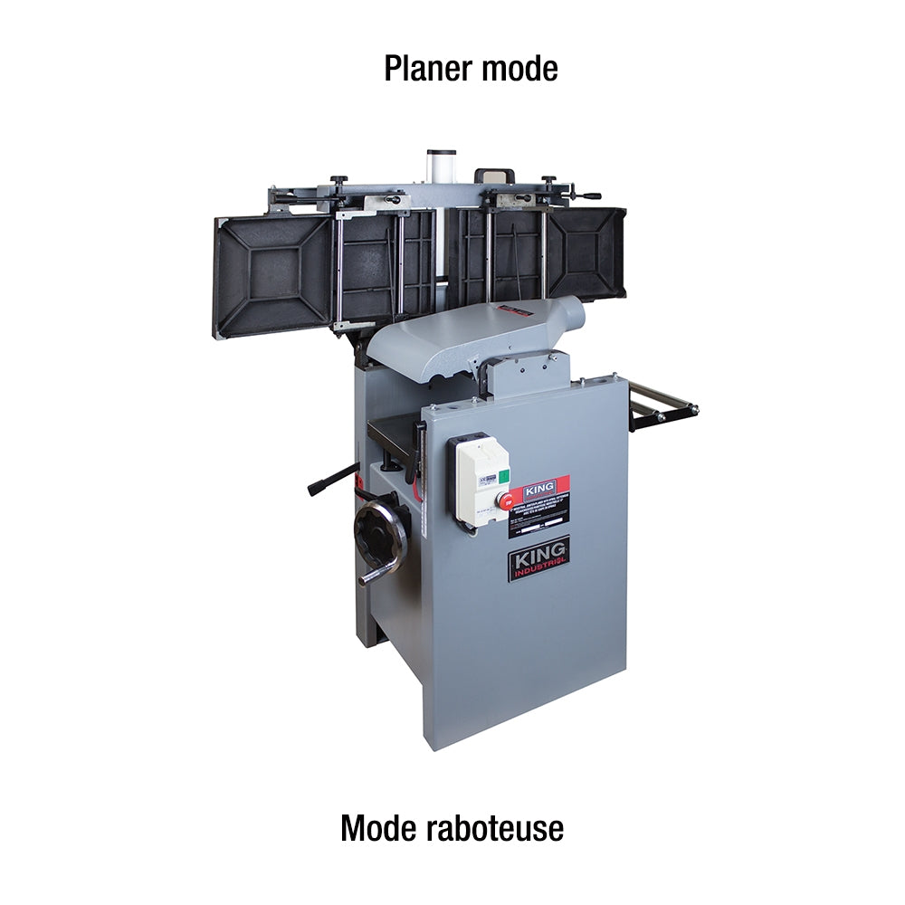 12’’ Jointer-Planer With Spiral Cutterhead #KC-12HJPC - King