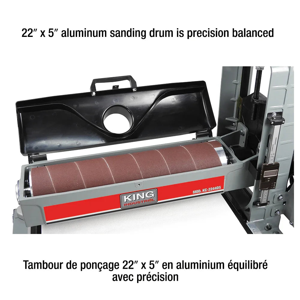 22’’ Open Drum Sander #KC-2244DS - King