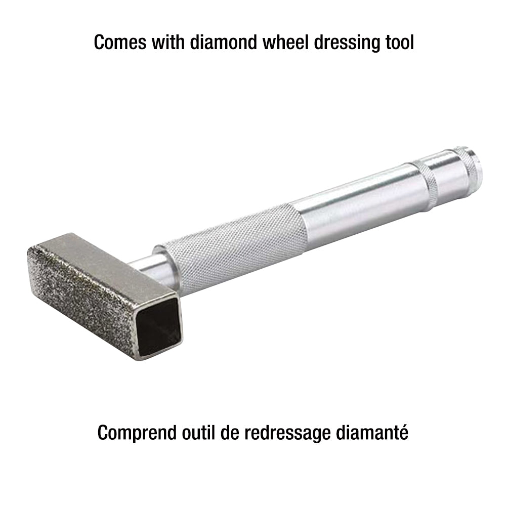 8’’ low speed bench grinder w/light #kc-895ls - King