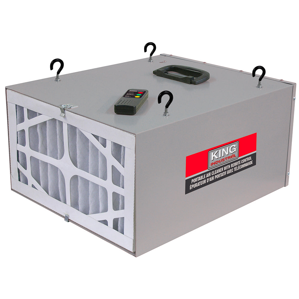 3 speed portable air cleaner w/ remote control #kac-410 - King