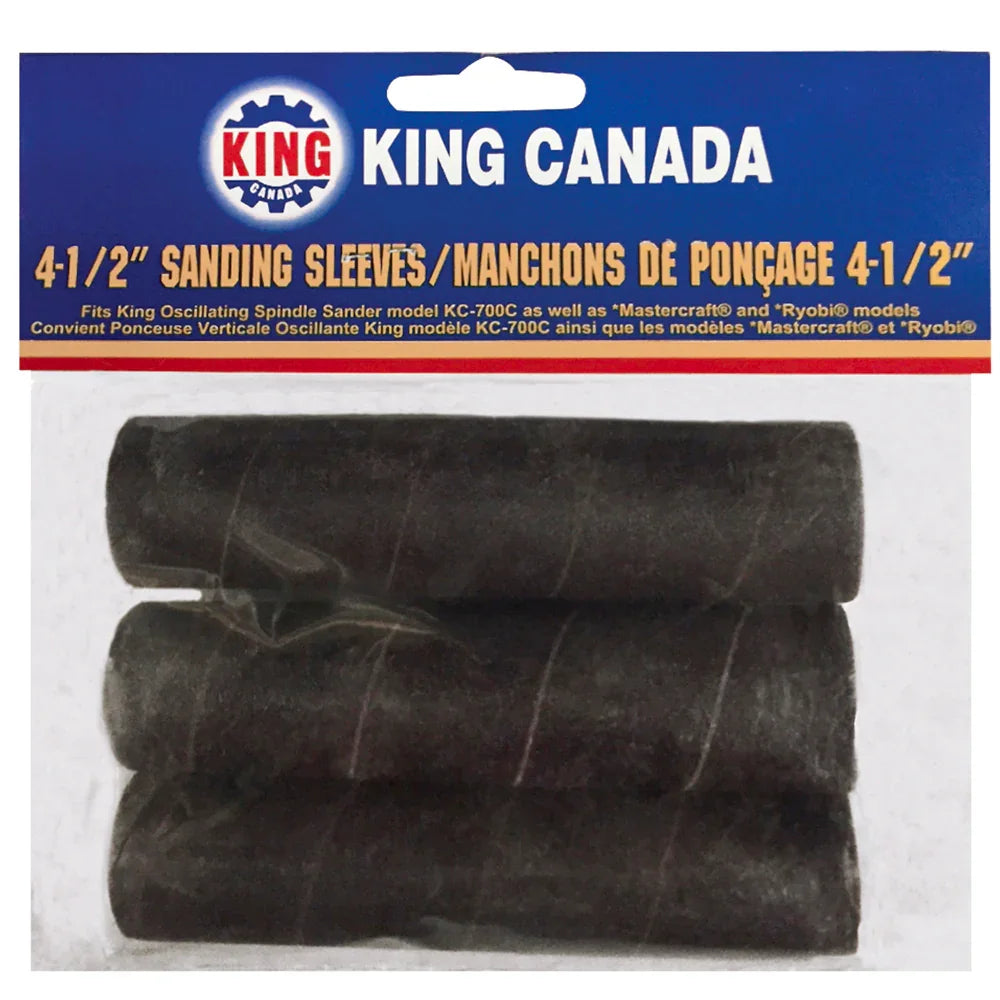 Ensemble de 3 manchons de ponçage 4 ½’’x 1’’ - King