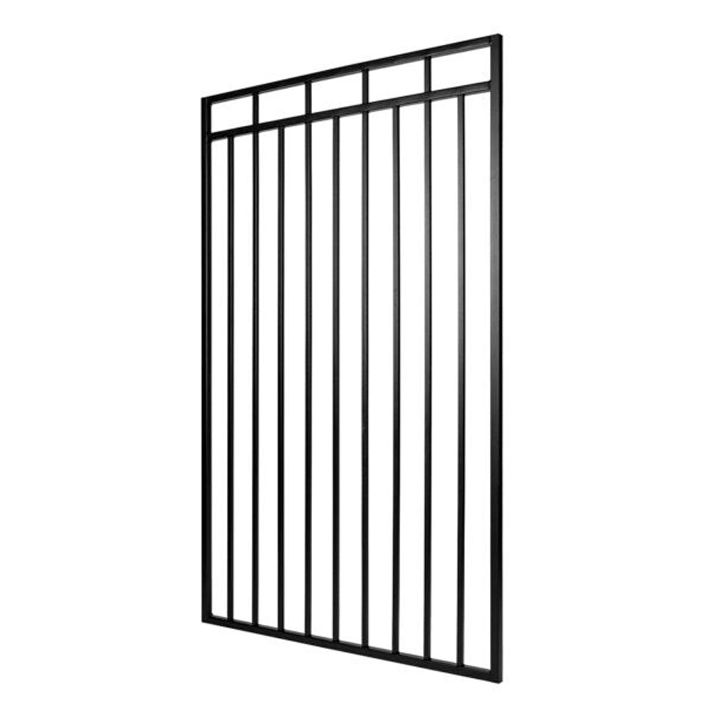Portillon en fer noir Benitoite droit 45’’ x 68’’ - Nuvo Iron