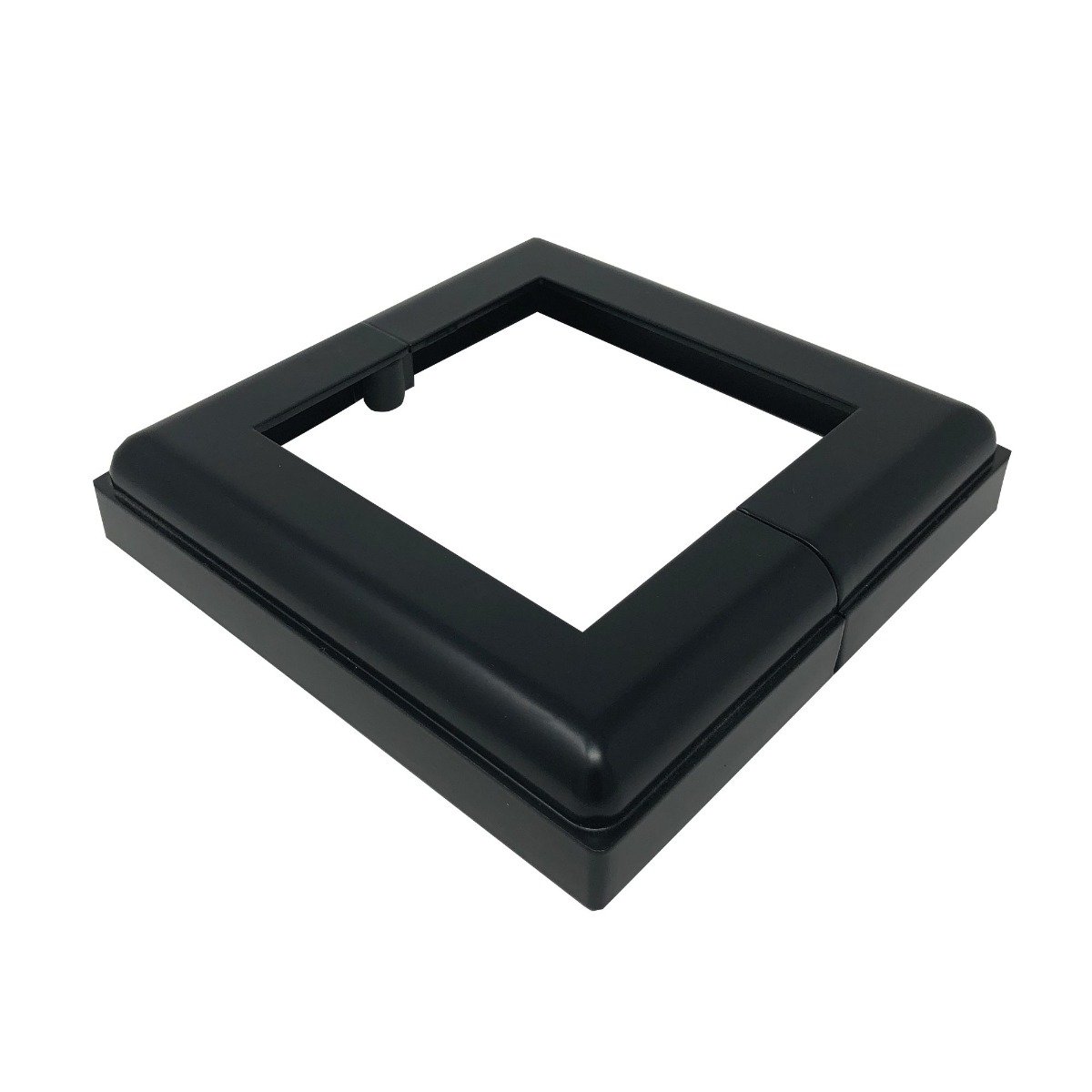 Black aluminum post base cover - Nuvo iron