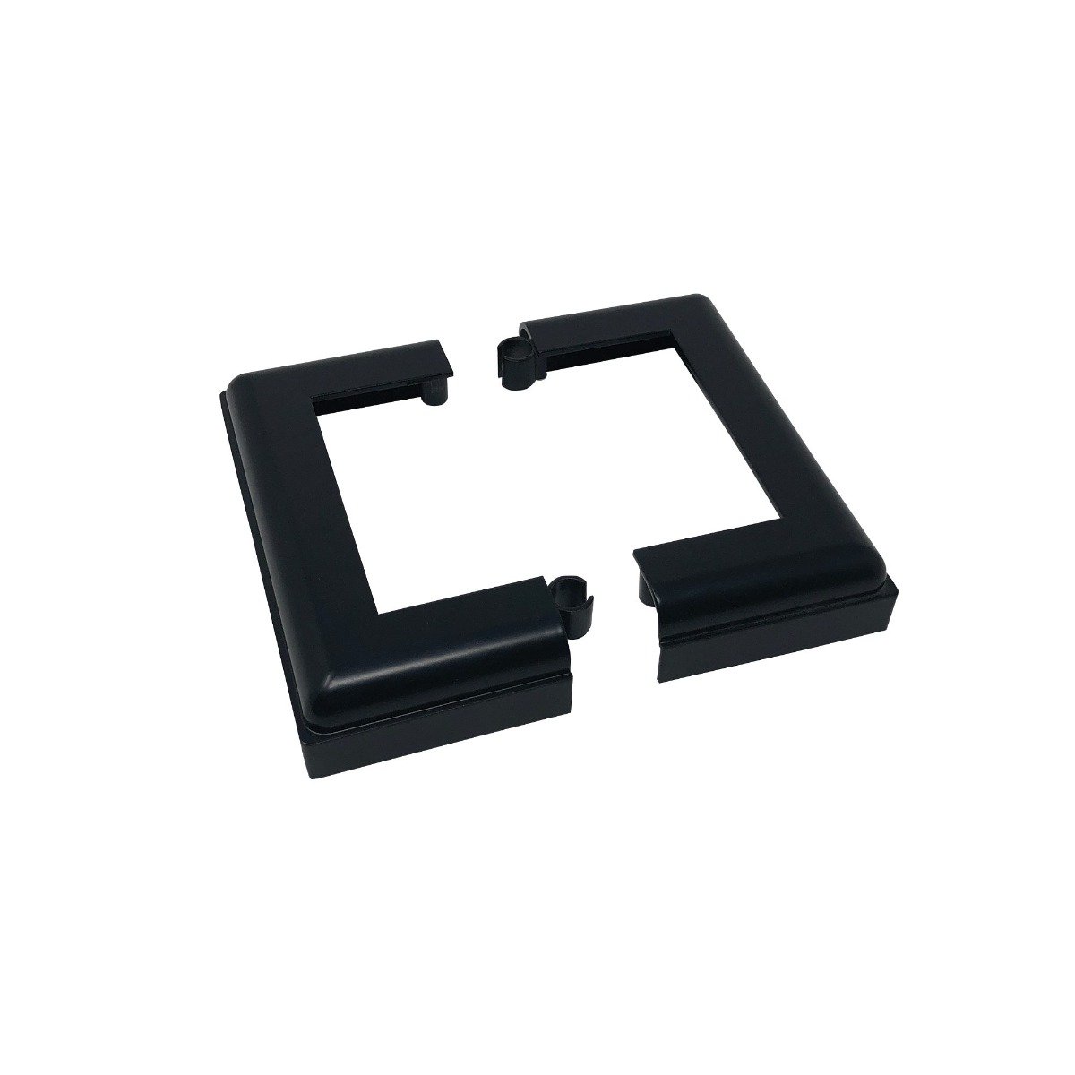 Black aluminum post base cover - Nuvo iron